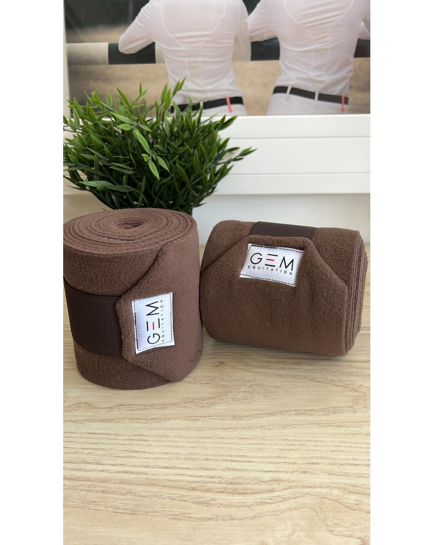 Bandes de polo marron