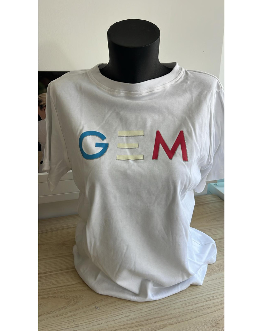 Tee-shirt blanc M (logo...