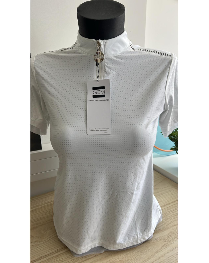 Polo Tinder blanc S