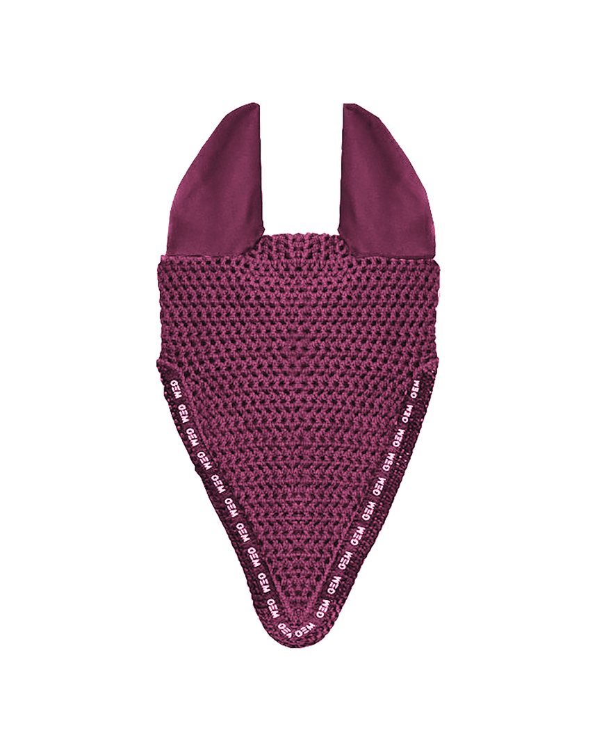 Bonnet long Love GEM•Bordeaux