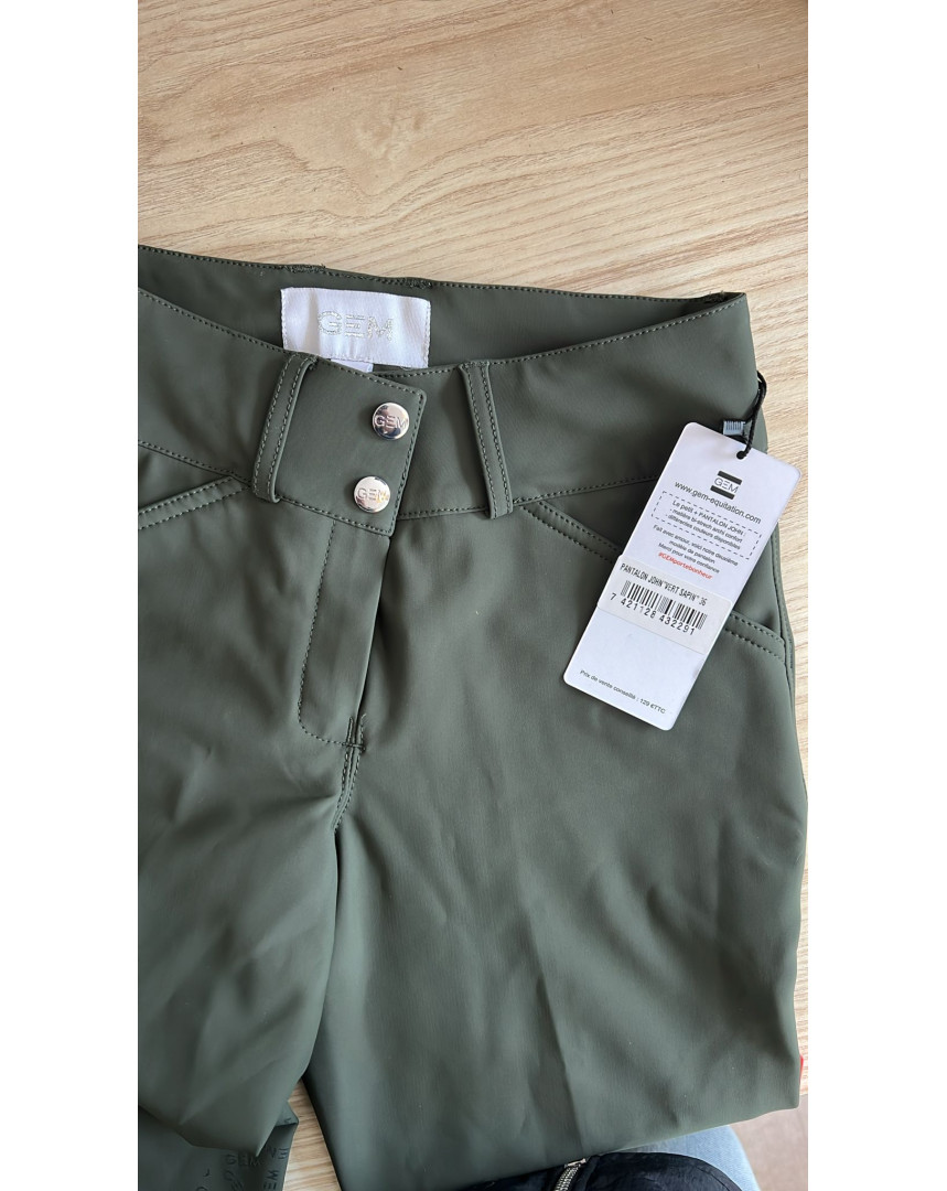 Pantalon John vert sapin 36