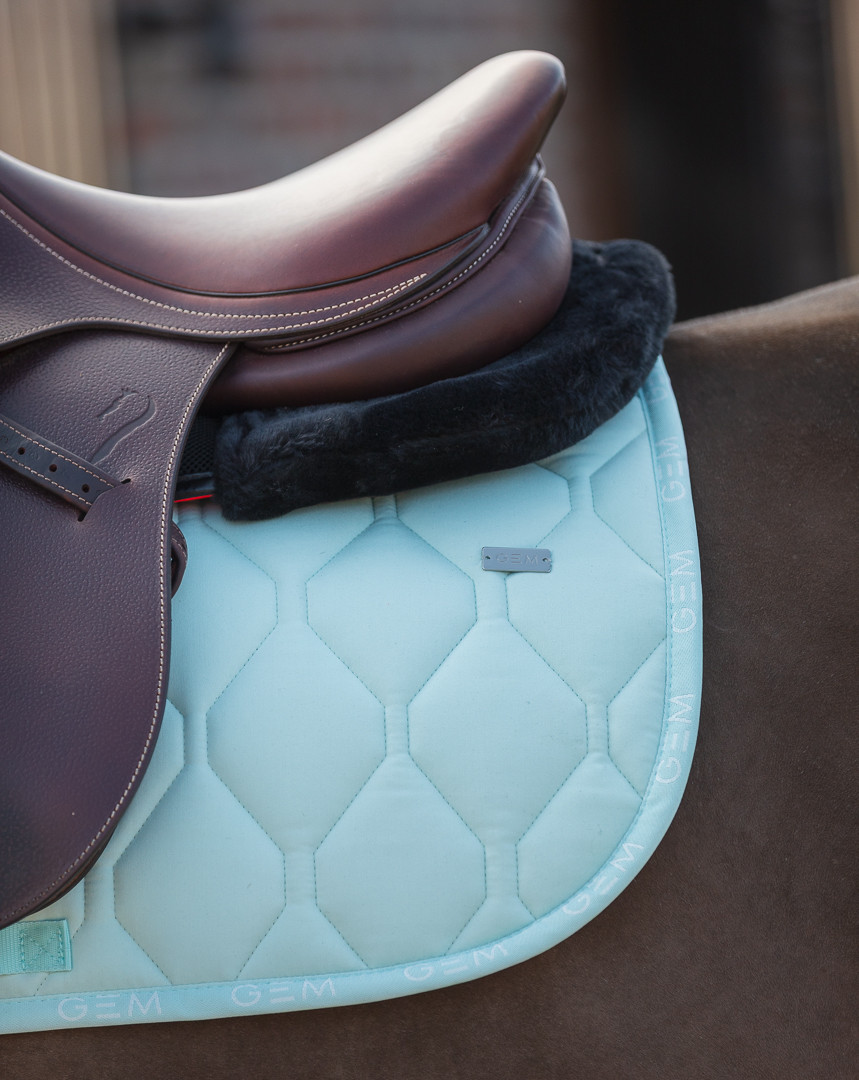 Tapis de selle Love GEM Menthe