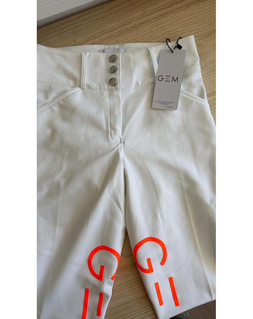 Pantalon Max blanc 38 (agrafe)