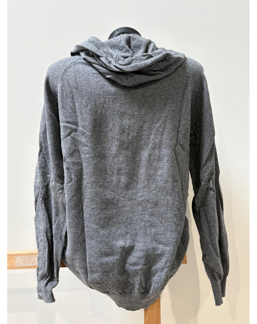 Pull à capuche gris