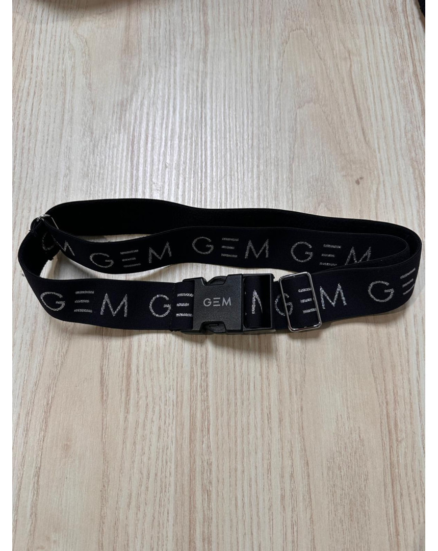 Ceinture noire/argent