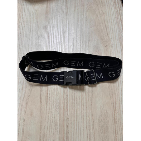 Ceinture noire/argent