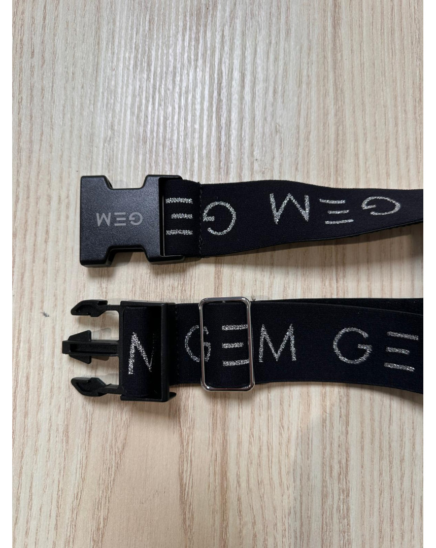 Ceinture noire/argent