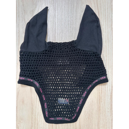 Bonnet court mesh noir/rose