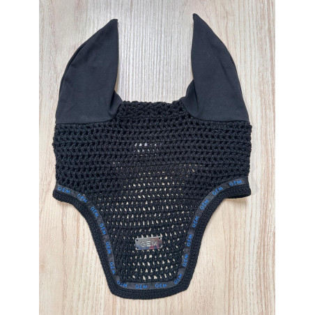 Bonnet court mesh noir/bleu