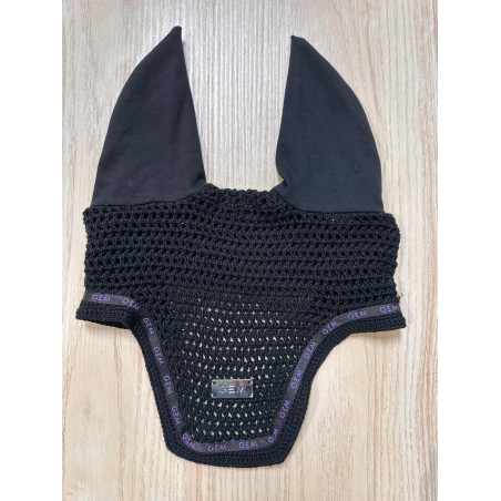 Bonnet court mesh noir/violet
