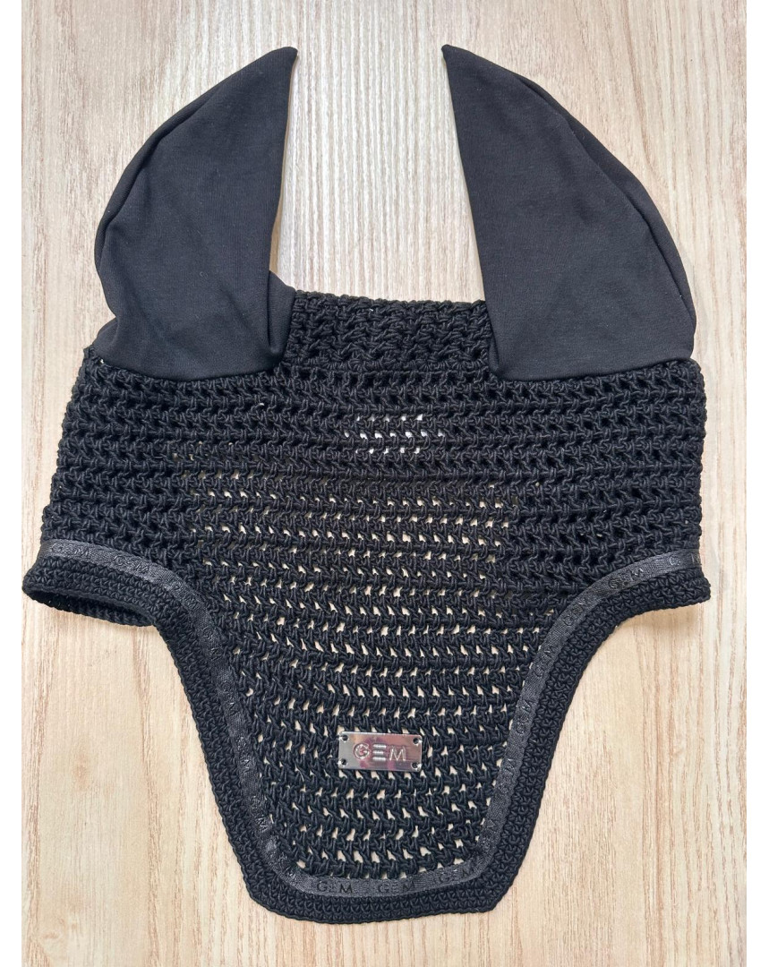 Bonnet court mesh noir/noir