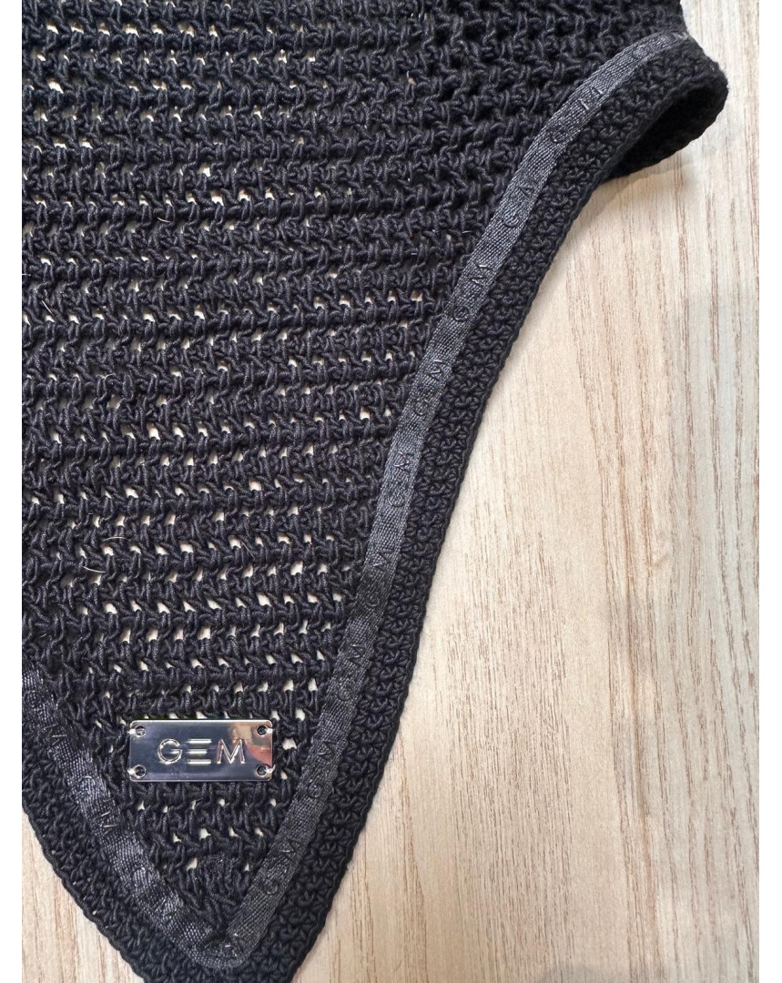 Bonnet long mesh noir/noir