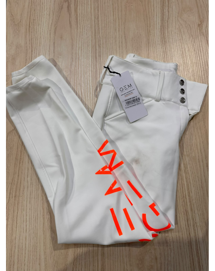 Pantalon Max blanc 40