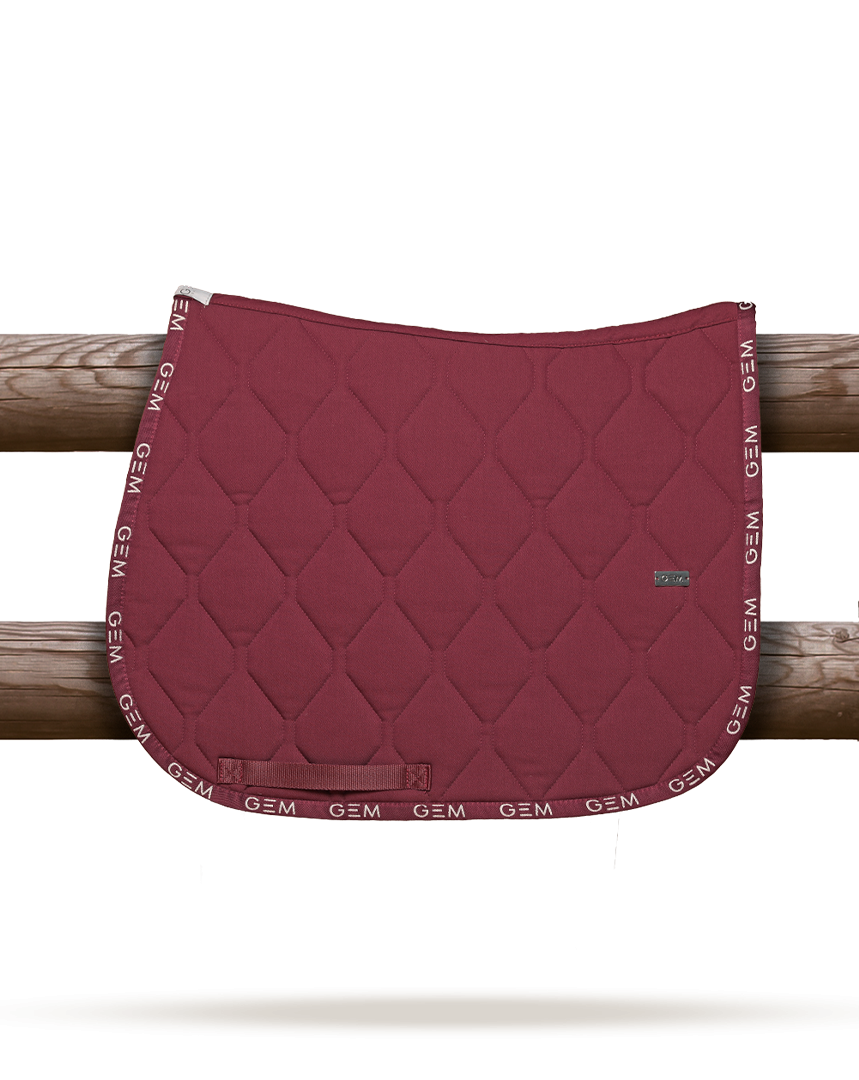 Love GEM Saddle Pad•Bordeaux