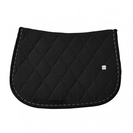 Tapis De Selle Equipad Velours Noir Complet Avec 3 Cales Par Poche